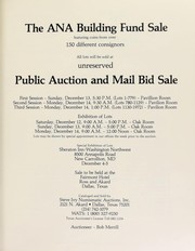 Cover of: The ANA building fund sale, featuring coins from over 150 different consignors ... | Ivy, Steve (Dallas, TX)