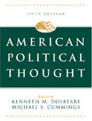 Cover of: American political thought