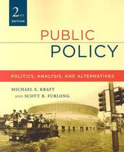 Cover of: Public Policy by Michael E. Kraft, Scott R. Furlong