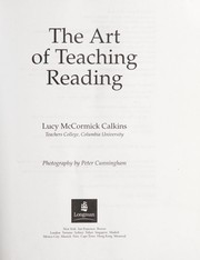 Cover of: The art of teaching reading | Lucy McCormick Calkins