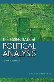 The Essentials Of Political Analysis by Philip H. Pollock III