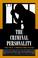 Cover of: The Criminal Personality, Volume I