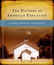 Cover of: The History of American Education: A Great American Experiment