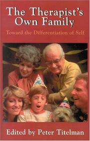 Cover of: The Therapist's Own Family by Peter Titelman, Peter Titelman