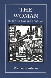 Cover of: Woman in Jewish Law & Traditio