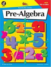 Cover of: Pre-Algebra (100+) by Mary Lee Vivian