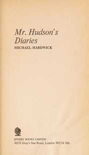 Cover of: Mr Hudson's diaries