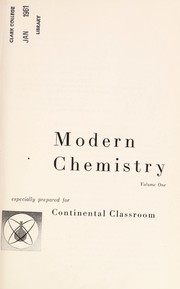 Cover of: Modern chemistry