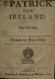 Cover of: St. Patrick for Ireland | James Shirley