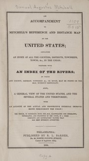 Cover of: An accompaniment to Mitchell's reference and distance map of the United States by S. Augustus Mitchell