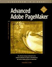 Cover of: Advanced Adobe PageMaker.