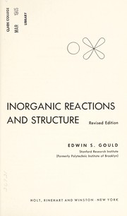Cover of: Inorganic reactions and structure.