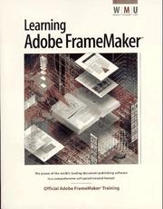 Cover of: Learning Adobe FrameMaker. by 