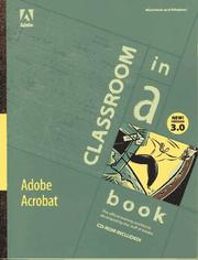 Cover of: Adobe Acrobat Version 3.0: Classroom in a Book