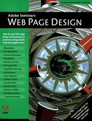 Cover of: Adobe seminars, Web page design by Lisa Lopuck