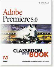 Cover of: Adobe Premiere 5.0 Classroom in a Book