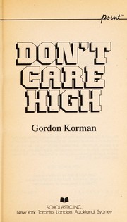 Cover of: Don't Care High