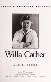 Cover of: Willa Cather by Ann T. Keene