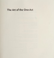 Cover of: The art of the one-act | 