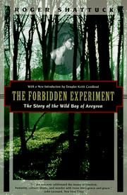 Cover of: The Forbidden Experiment by Roger Shattuck