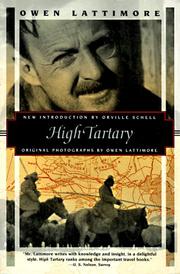 Cover of: High Tartary by Lattimore, Owen