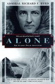 Cover of: Alone: the classic polar adventure