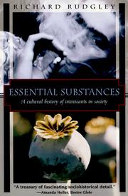 Cover of: Essential substances by Richard Rudgley