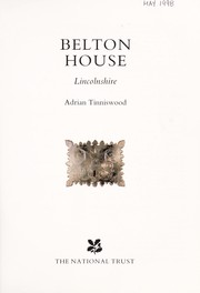 Cover of: Belton House | Tinniswood, Adrian.