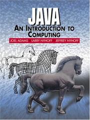 Cover of: Java: An Introduction to Computing