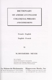 Dictionnaire des locutions et expressions courantes anglo-americanines by M. Boudjedid-Meyer, Hippocrene Books