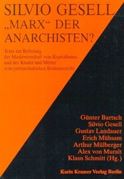 Cover of: Silvio Gesell by von Günter Bartsch ... Klaus Schmitt (Hg.)