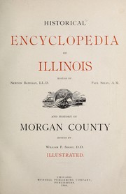 Cover of: Historical encyclopedia of Illinois | Newton Bateman