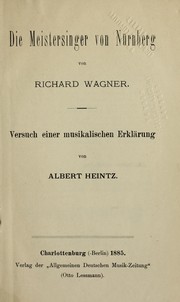 Die Meistersinger von Nürnberg von Richard Wagner by Albert Heintz