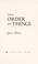 Cover of: The order of things