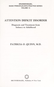 Cover of: Attention deficit disorder by Patricia O. Quinn