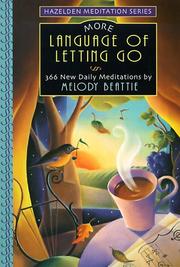 Cover of: More language of letting go by Melody Beattie