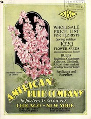 Cover of: Wholesale price list for florists | American Bulb Company