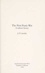 Cover of: The First Punic War: A Military History
