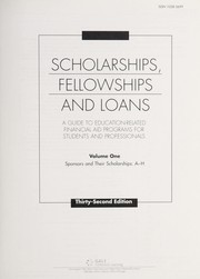 Cover of: Scholarships, fellowships and loans | Gale (Firm)