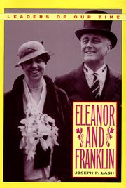 Cover of: Eleanor & Franklin by Joseph Lash
