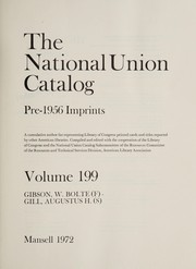 Cover of: The National union catalog, pre-1956 imprints by Compiled and edited with the cooperation of the Library of Congress and the National Union Catalog Subcommittee of the Resources Committee of the Resources and Technical Services Division, American Library Association.