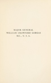 Cover of: Major General William Crawford Gorgas.