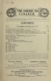Cover of: Library number | American College