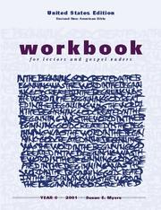 Cover of: Workbook for Lectors and Gospel Readers: Year a 1999