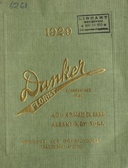 Cover of: 1929 Danker Florist | Danker Florist