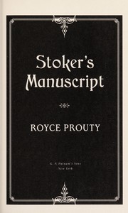 Cover of: Stoker's manuscript