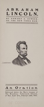 Cover of: Abraham Lincoln by Edward Arthur Sumner