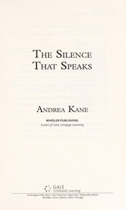 Cover of: The silence that speaks: a forensic instincts novel