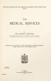 Cover of: The medical services | Andrew Macphail