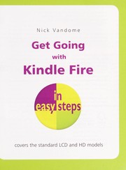 Cover of: Get going with Kindle Fire in easy steps | Nick Vandome